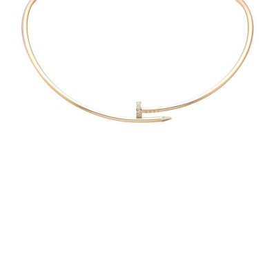 CARTIER JUSTE UN CLOU CHOKER NECKLACE, SMALL MODEL, DIAMONDS N7424422